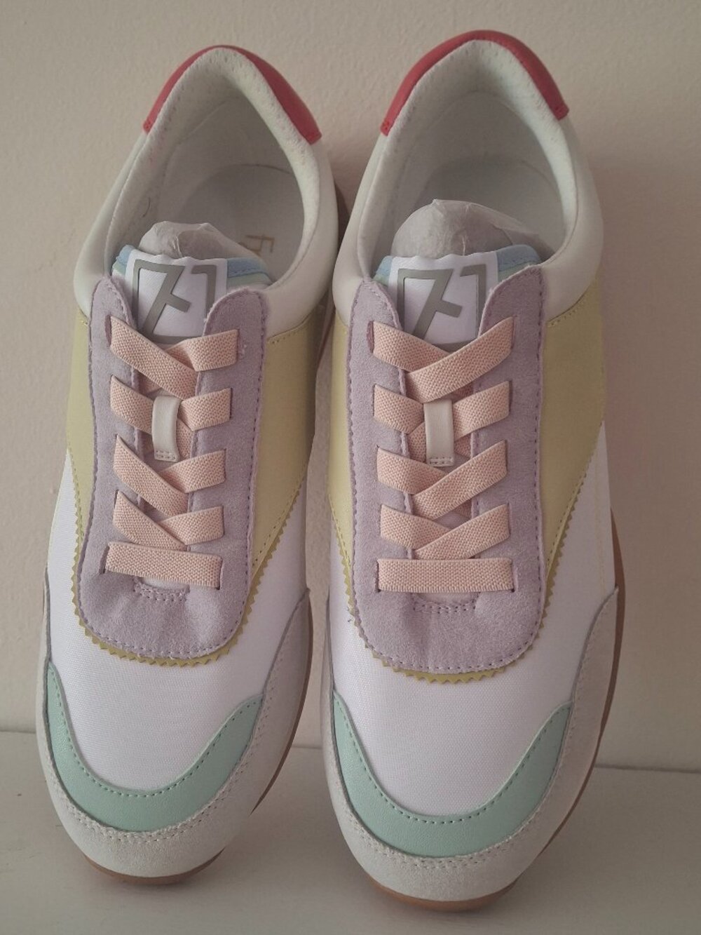 New in Box Sz 9.5 M Franco Sarto Brescia Pastel Sneakers - Picture 1 of 8